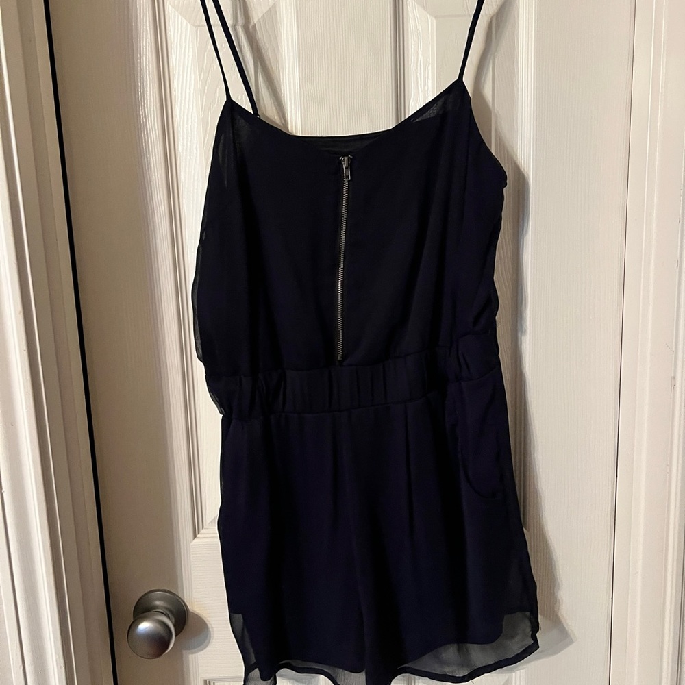 Navy blue romper
